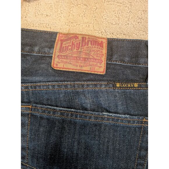 Lucky Brand Jeans Mens 38x31 Vintage Straight Low Rise Regular Fit Denim - Picture 7 of 13